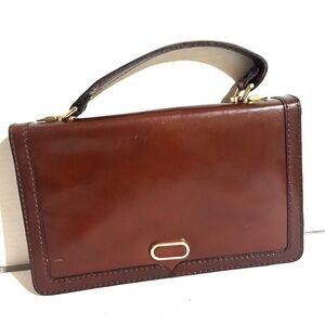 Brown Leather Top-Handle Women’s Bag